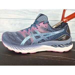 ASICS Gel-Nimbus 23 Women's Running Shoes Blue Purple Pink Sz 6.5